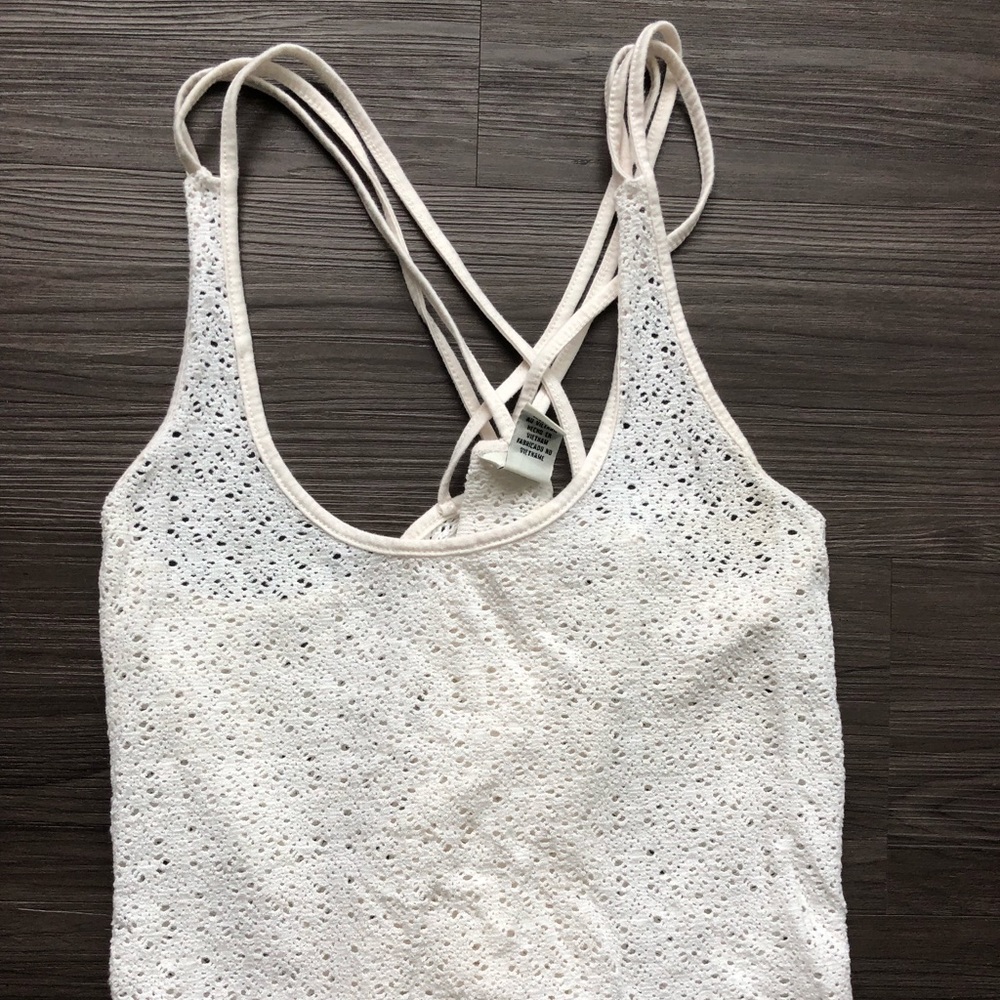 Lacy White Tank